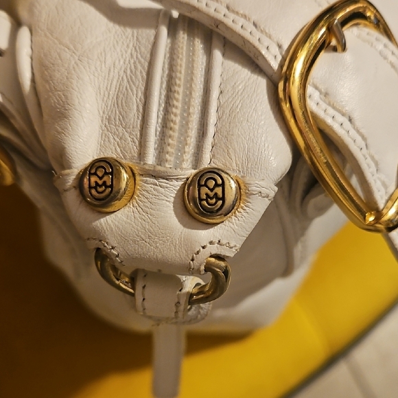 Marino Orlandi White Leather Satchel - Picture 6 of 13